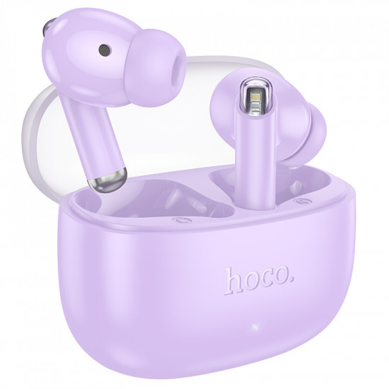 Wireless Hands Free Hoco EQ12 Rima TWS V5.3 350mAh 7 Ώρες Λειτουργίας με Πλήκτρο Ελέγχου και Συμβατό με Siri Μωβ 45119