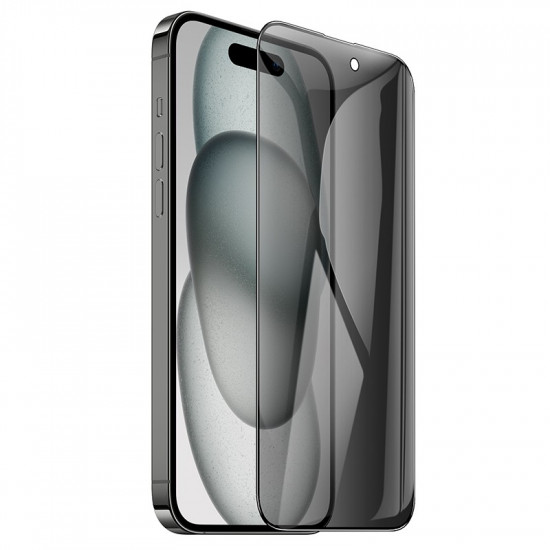 Tempered Glass Hoco Premium Series A37 Plus 120CC Large Arc Edges 28° Privacy Angle Dustproof 0.4mm 3D Anti-Static για Apple iPhone 15 Plus 41291