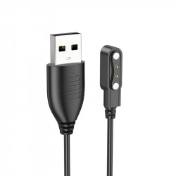 Φορτιστής Hoco για Y7 Pro Smart watch με 2 pin Μαύρο Απόσταση Μαγνητών: 12mm Απόσταση Επαφών: 3mm 41230