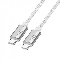 Καλώδιο Hoco U134 Primero USB-C σε USB-C 5.0A 240W Braided Γκρι 1.8m 46535