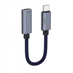 Αντάπτορας  Hoco UA29A USB-C σε Lightning 3.0A 15cm Braided Μπλε 41249