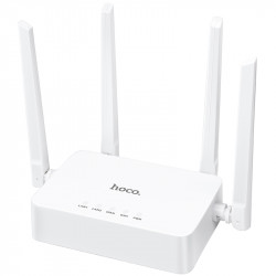 Wifi Router Hoco. DQ04 300Mbps 4x5dBi 2.4GHz Λευκό 45842