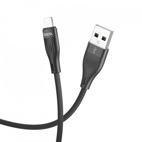 Καλώδιο Hoco. DU45 Sturdy USB-A σε Lightning 3A Μαύρο 1m 46258
