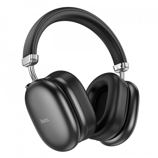 Wireless Ακουστικά Stereo Hoco W35 Max V5.4 800mAh με υποδοχή Micro SD και AUX ANC Μαύρα 46790