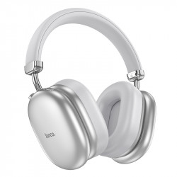 Wireless Ακουστικά Stereo Hoco W35 Max V5.4 800mAh με υποδοχή Micro SD και AUX ANC Ασημί 46791