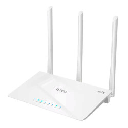 Wifi Router Hoco HI30 Wifi4 300Mbps 2.4GHz 3 x 5dBi Λευκό 46156