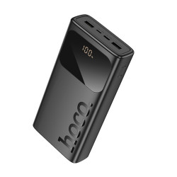 Power Bank Hoco J144A 30000mAh 1xUSB-C 1xMicro USB 2xUSB-A 5V/2A και LED Ένδειξη Μπαταρίας Μαύρο 50411
