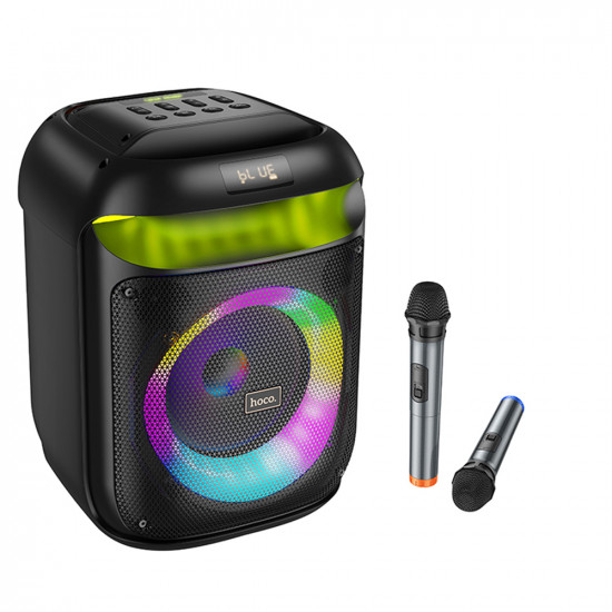 Φορητό Ηχείο Wireless Hoco HA13 Ramon TWS BT V5.4 60W 4000mAh USB 3.5mm Micro SD με Ασύρματα Μικρόφωνα και Φωτισμό 46700