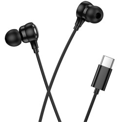 Hands Free Hoco M116 Benevolent Stereo USB-C με Μικρόφωνο 1.2m Μαύρα Συμβατά με Όλες τις USB-C Συσκευές 46698