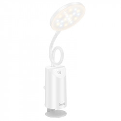 Φωτιστικό Γραφείου Hoco HX10  2W 200 Lumens με Ρυθμιζόμενες Γωνίες Φωτισμού και 2 Ρυθμίσεις Φωτός Λευκό 46194