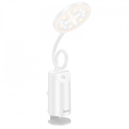 Φωτιστικό Γραφείου Hoco HX10  2W 200 Lumens με Ρυθμιζόμενες Γωνίες Φωτισμού και 2 Ρυθμίσεις Φωτός Λευκό 46194