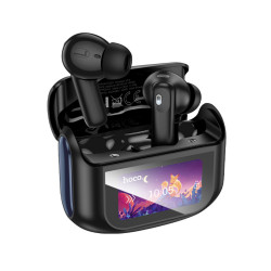 Wireless Hands Free Hoco EQ21 Sandy v5.4 με Active Noise Cancellation και ENC 400mAh 7 Ώρες Ομιλίας Μαύρα 47735