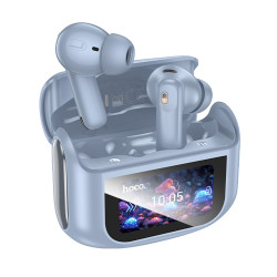 Wireless Hands Free Hoco EQ21 Sandy V5.4 με Active Noise Cancellation και ENC TWS 400mAh 7 Ώρες Ομιλίας Μπλε 46693