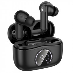 Wireless Hands Free Hoco EQ22 Singer TWS V5.4 400mAh με 7 Ώρες Λειτουργίας και Εναλλαγή Master/Slave ANC+ENC Μαύρα 46223