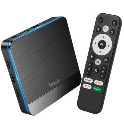 Hoco. DQ07 Primo TV Box 4K UHD 60Fps με WiFi RJ45 4GB RAM + 64GB ROM v5.0 Android 9 Δεν είναι συμβατό με εφαρμογές CosmoteTV και Netflix. 47071