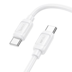 Καλώδιο Hoco X115 Surpass USB-C σε USB-C PD60W 3.0A Λευκό 1m 47681