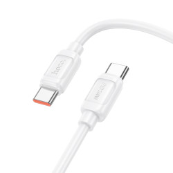 Καλώδιο Hoco X115 Surpass USB-C σε USB-C PD240W 5A Fast Charging Λευκό 1m 47707