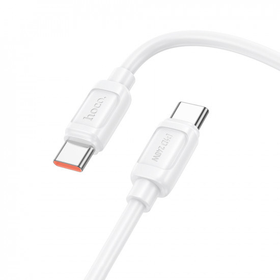 Καλώδιο Hoco X115 Surpass USB-C σε USB-C PD240W 5A Fast Charging Λευκό 1m 47707