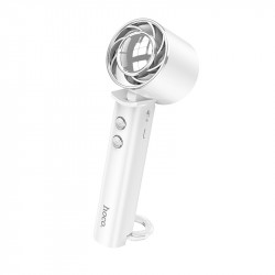 Φορητός Επαναφορτιζόμενος Ανεμιστήρας Hoco HX61 Exquisite Mini 1200mAh 3 Ταχύτητες Αέρα Λευκός 46720