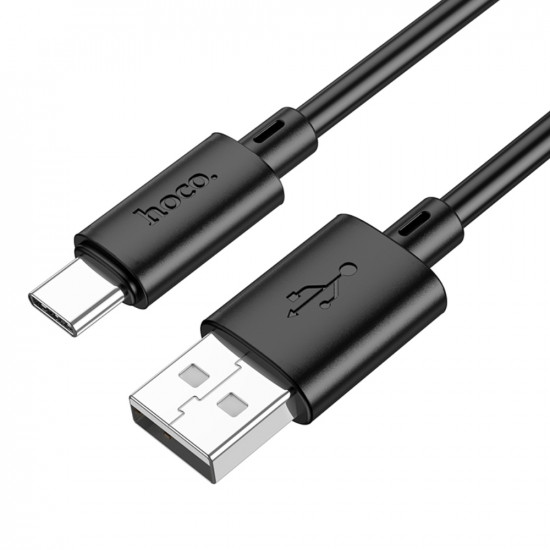 Καλώδιο Hoco X88 Gratified USB-Α σε USB-C 3A Μαύρο 2m 47719