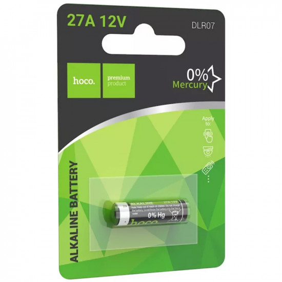 Μπαταρία Αλκαλική Hoco. DLR07 A27/27A/CA22/EL812/EL812/G27A/GP27A/L828/MN27 12V Τεμ. 1 47090