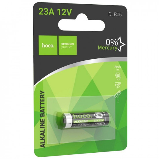 Μπαταρία Αλκαλική Hoco. DLR06 A23/23A/23GA/A23/E23A/GP23A/K23A/L1028/LR23A/LRV08/LRVO8/MN21/MS21/V23/V23GA/VR22 12V Τεμ. 1 47089