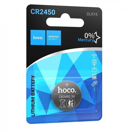 Buttoncell Lithium Hoco. DLR15 CR2450 Τεμ. 1 47079