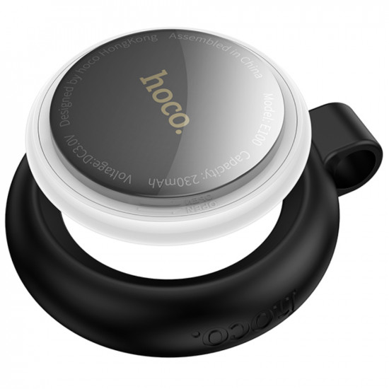 Hoco Tag E100 Anti-Lost Device Μόνο για iOS Συμβατό με Apple Find My Network με Προστατευτική Θήκη με Υποδοχή για Λουράκι Λευκό 47660