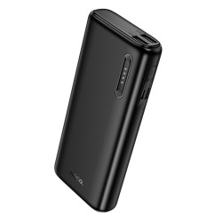 Power Bank Hoco J158A Runner 10000mAh Fast Charge 5V/2A Slim με 2xUSB-A 1xUSB-C 1xMicro USB και LED Ένδειξη Μπαταρίας Μαύρο 50292