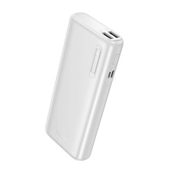 Power Bank Hoco J158A Runner 10000mAh Fast Charge 5V/2A Slim με 2xUSB-A 1xUSB-C 1xMicro USB και LED Ένδειξη Μπαταρίας Λευκό 50293