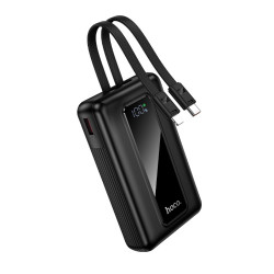 Power Bank Hoco J162A Full power 20000mAh PD20W+22.5W QC με Θύρες USB+USB-C Ενσωματωμένα Καλώδια USB-C+Lighting και LED Ένδειξη Μπαταρίας Μαύρο 50356