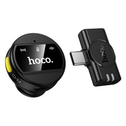 Μικρόφωνο Πέτου Hoco L21 Charm Μαγνητικό 800mAh 80min Χρήσης Type-C  Μαύρο 50333