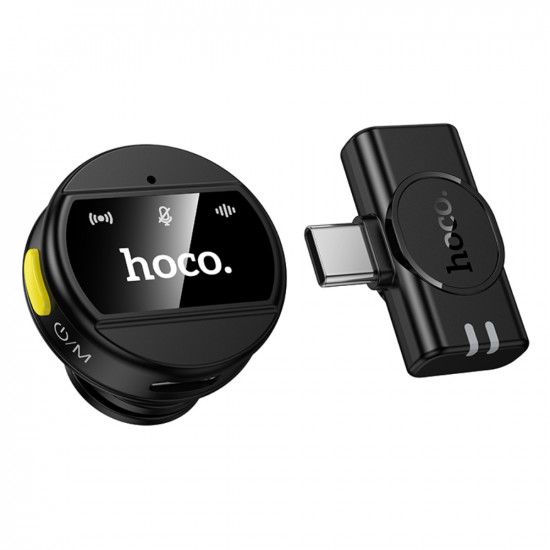 Μικρόφωνο Πέτου Hoco L21 Charm Μαγνητικό 800mAh 80min Χρήσης Type-C  Μαύρο 50333