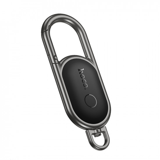 Συσκευή εντοπισμού Hoco E91J Tiger Μπρελόκ για Κλειδιά και Καραμπίνερ Μόνο για iOS Συμβατό με Apple Find My Network Μαύρο 49622