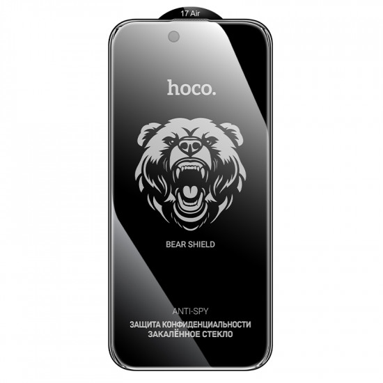 Tempered Glass Hoco Bear Shield A888 HD 4H 0.4mm Large Arc 28 Μοίρες Privacy Protection για Apple iPhone Air 50550