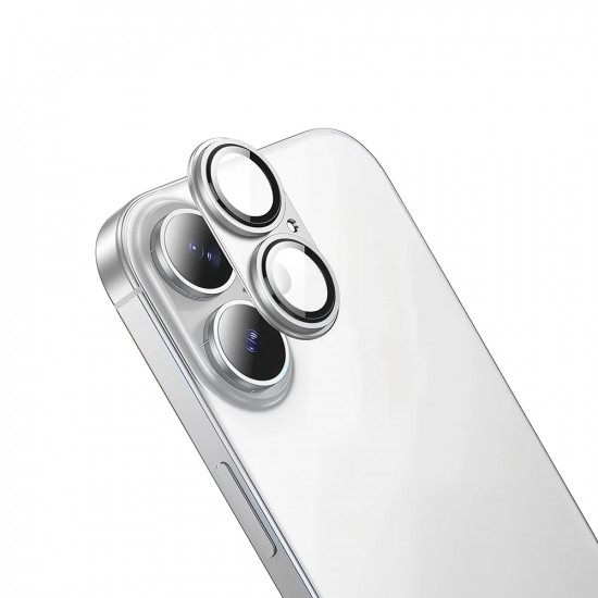 Προστασία Κάμερας Hoco Full Guard V16 Alluminum Alloy για Apple iPhone 17 Ασημί 50506