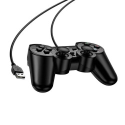 Gamepad Hoco GA3 Ενσύρματο με USB-A Συμβατό με PC Μήκος Καλωδίου 1.5m Μαύρο 50467