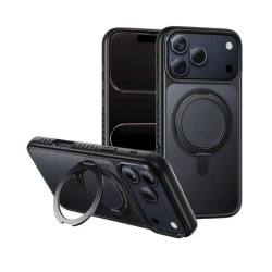 Θήκη Hoco Premium Rotating Magsafe για Apple iPhone 17 Pro με Ενσωματωμένο Stand Μαύρη 50533