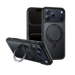 Θήκη Hoco Premium Rotating Magsafe για Apple iPhone 17 Pro Max με Ενσωματωμένο Stand Μαύρη 50531