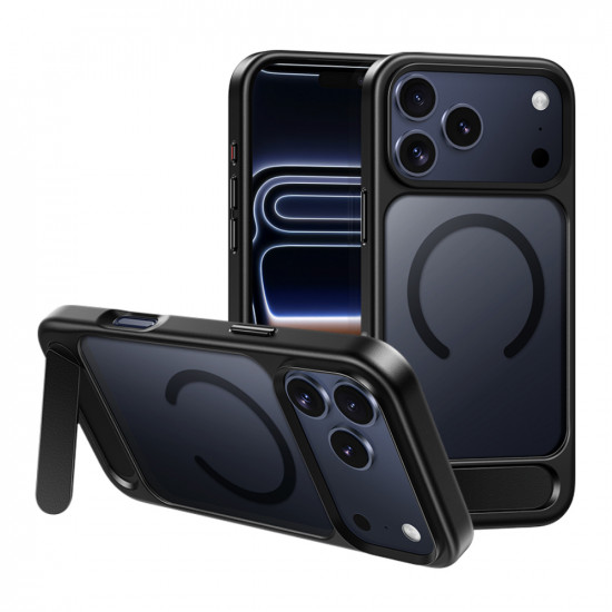 Θήκη Hoco Premium Vip Magsafe για Apple iPhone 17 Pro με Ενσωματωμένο Stand Μαύρη 50539