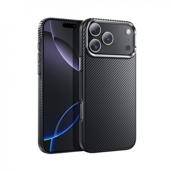 Θήκη Hoco Carbon Fiber Magsafe για Apple iPhone 17 Pro Max Μαύρη 50558