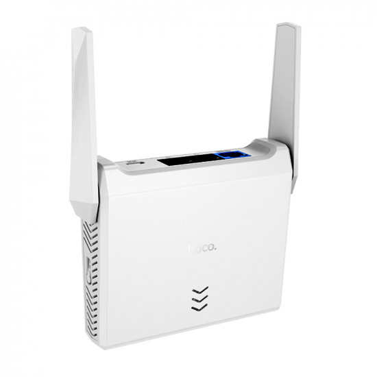 Wifi Router Mini Hoco HI36 Wifi4 300Mbps 2.4GHz 2x5dBi Λευκό 50399
