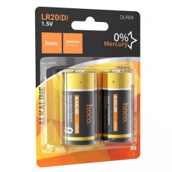 Μπαταρία Αλκαλική Hoco. DLR04 LR20 size D Τεμ. 2 50599