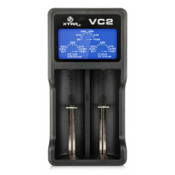 Φορτιστής Μπαταριών Βιομηχανικού Τύπου Xtar VC2 USB, 2 Θέσεων με Ένδειξη Επιπέδου Φόρτισης για 18650/17670/17500 22228