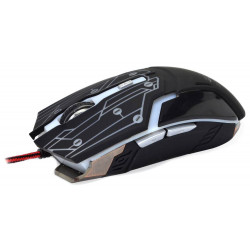 Ενσύρματο Ποντίκι R-horse RH-1990 Robocop Series με 5 Πλήκτρα και 3200 DPI Μαύρο - Γκρί 17297