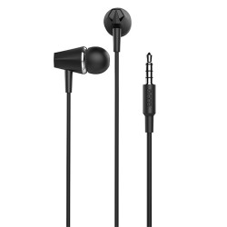 Hands Free Hoco M34 Earphones Stereo 3.5mm Μαύρο με Μικρόφωνο και Πλήκτρο Λειτουργίας 24418