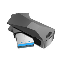 Flash Drive Hoco UD5 Wisdom 64GB USB 3.0 Metal High-speed Μαύρο 50381