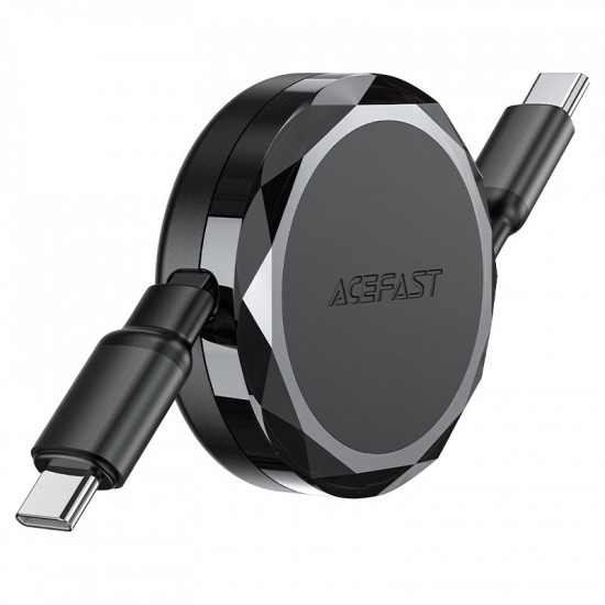 Καλώδιο Αναδιπλούμενο Acefast C13-03 USB-C σε USB-C 3A 60W Μαύρο 0.8m 45834