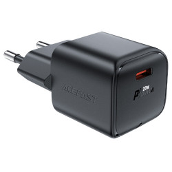 Φορτιστής Ταξιδίου Acefast A73 Mini Fast Charging 1xUSB-C PD20W QC3.0 GaN Μαύρος 47745