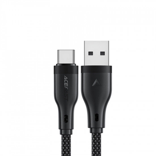 Καλώδιο Acefast C8-04 USB σε USB-C 3A Braided Μαύρο 1.2m 45229